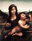Leonardo Da Vinci Famous Paintings - Madonna with Yarnwinder